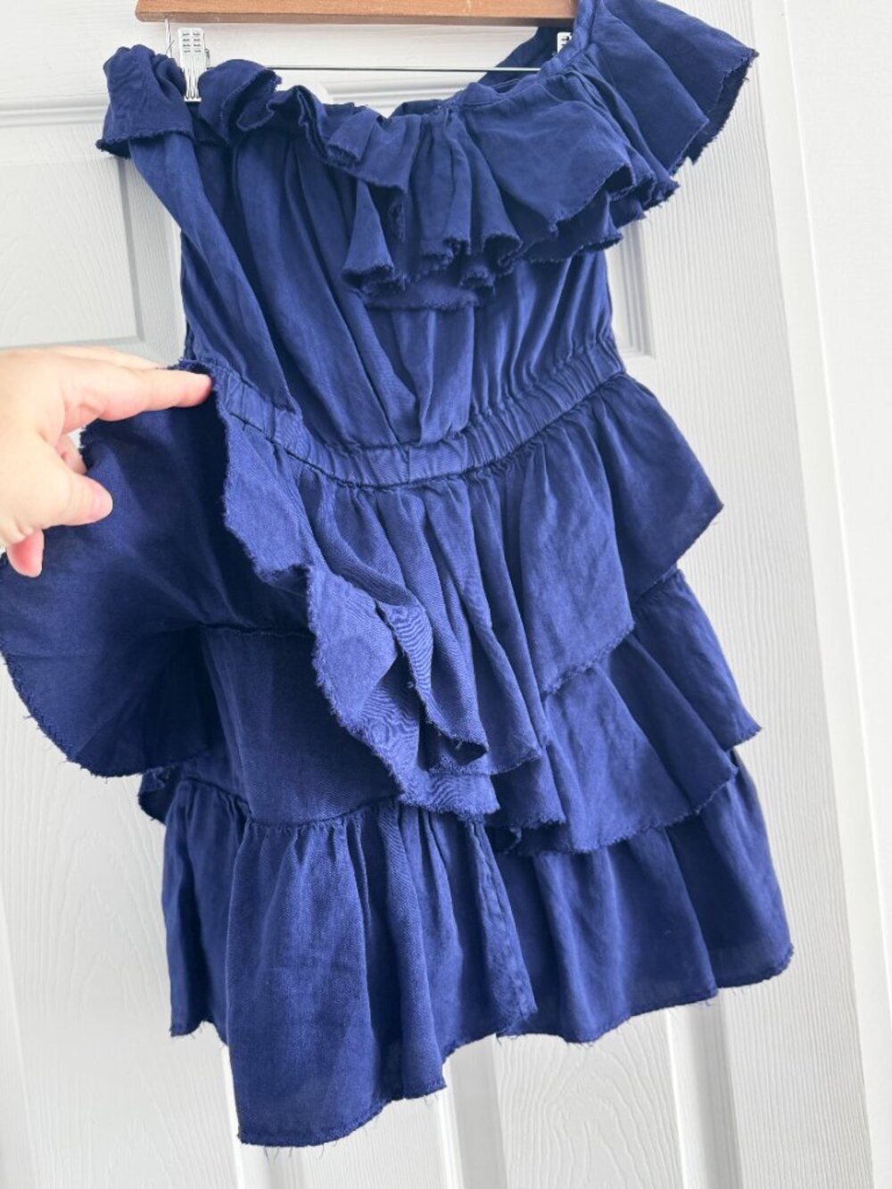 Isabel Marant One Shoulder Dress in Blue, size "0" (XS) - Picture 3 of 8